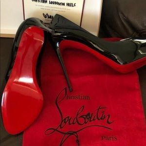 Brand new red bottoms open toe